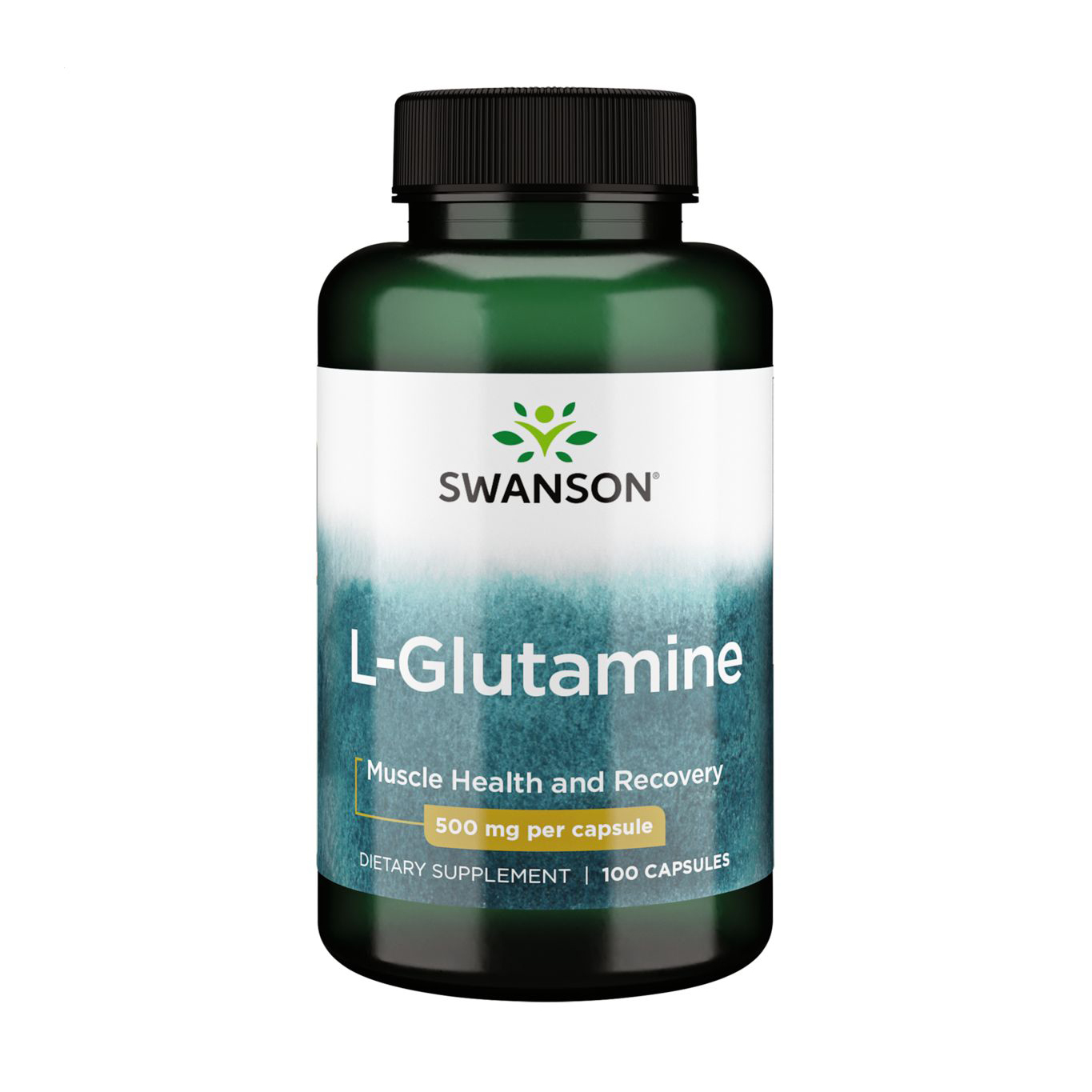 L-глютамін Swanson L-Glutamine 500 мг, 100 капсул